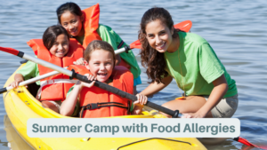 Children participating in supervised summer camp activities