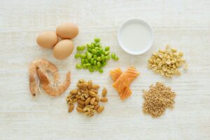 graphic of the top 9 food allergens