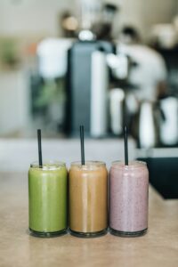 3 protein shakes made with allergy-friendly protein powder