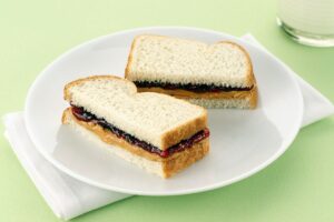 sunflower butter and jelly sandwich