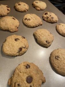 gluten-free dessert of chocolate chip cookies