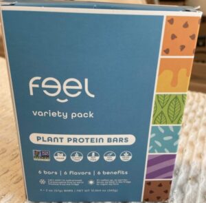 Feel protein bars adult line box packaging