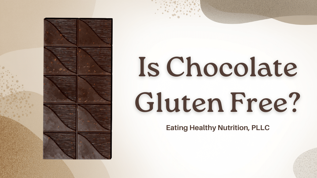 Plain chocolate bar used to explain gluten free chocolate labeling