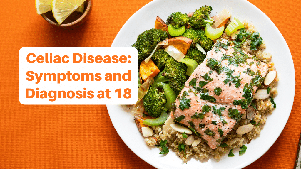 gluten free dinner: salmon and veggies and quinoa