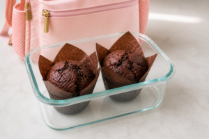 allergy-friendly chocolate muffins packed for school or birthday party