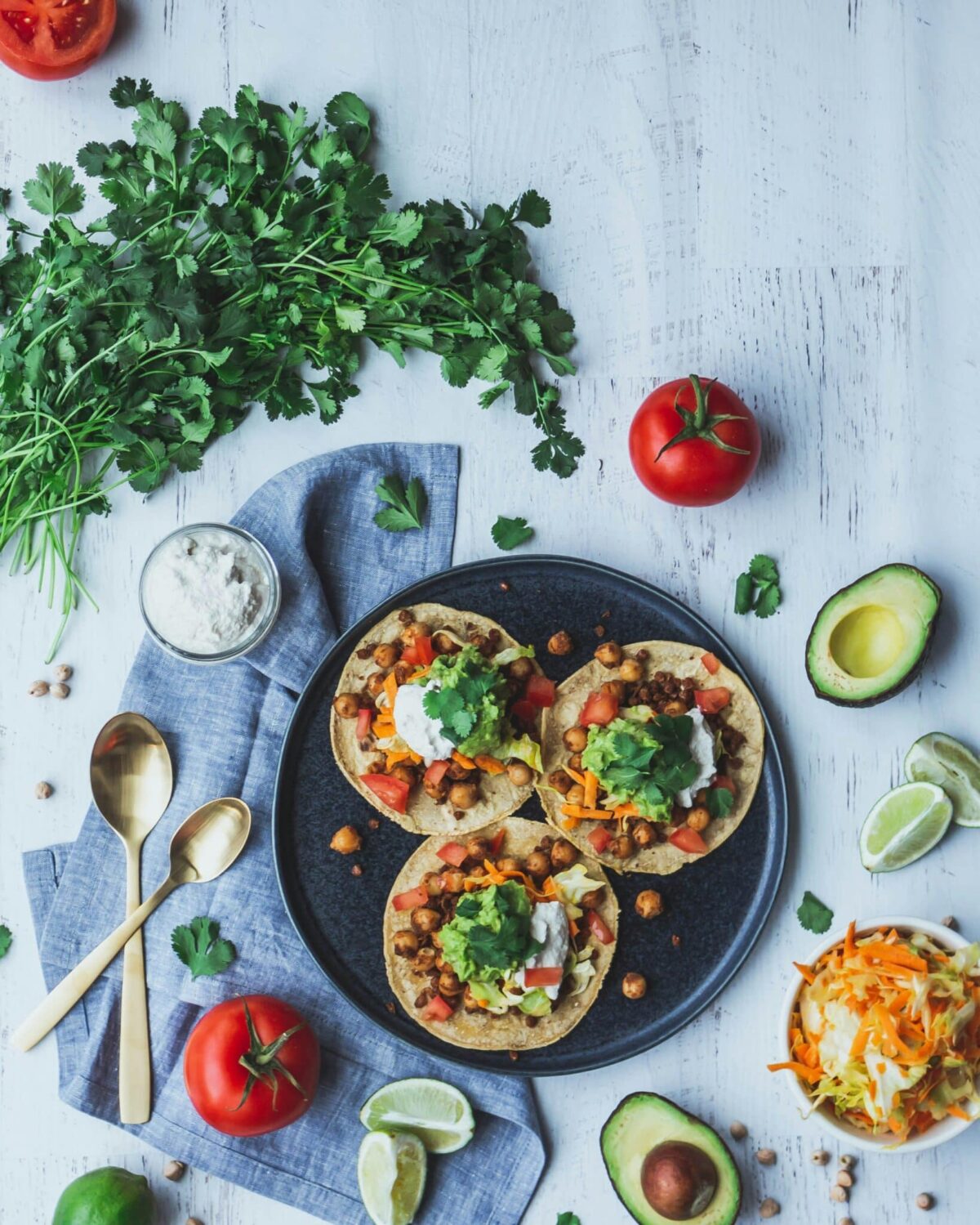 Egg-free Mesican breakfast tostados